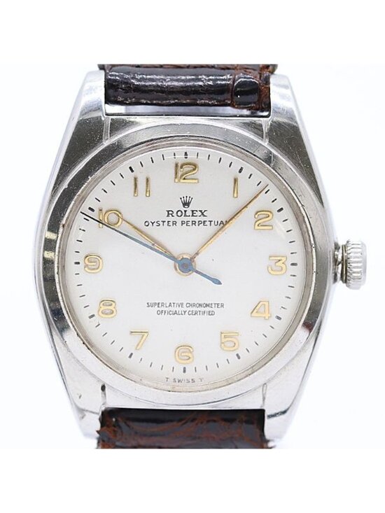 Rolex Oyster Perpetual Automatic Winding Silver Dial Watch main image 4